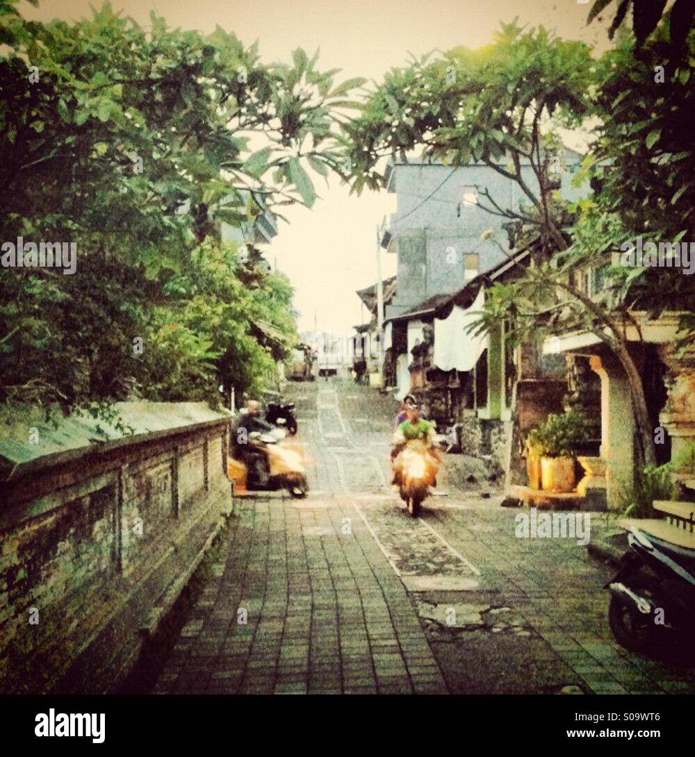 Street in Ubud, Bali, Indonesia - Smartphone Captured Stock Image