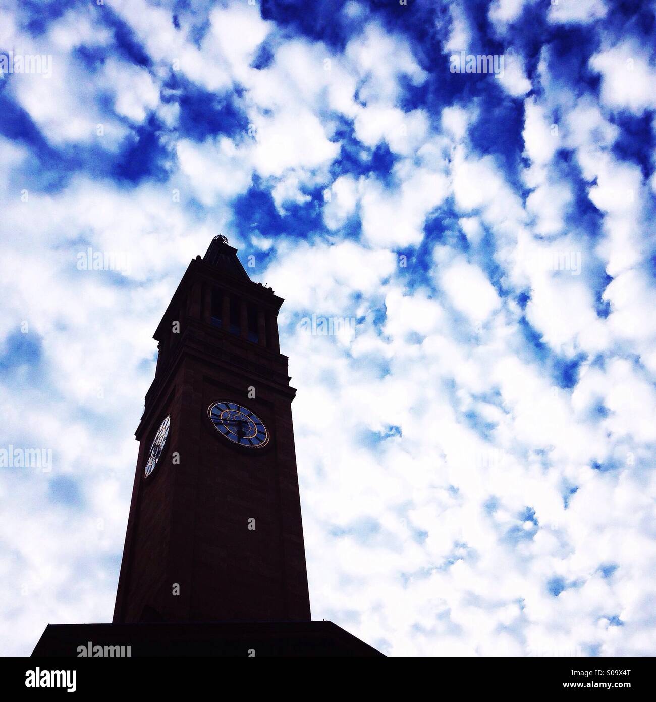 Brisbane City Hall Clock Tower Stock Photo