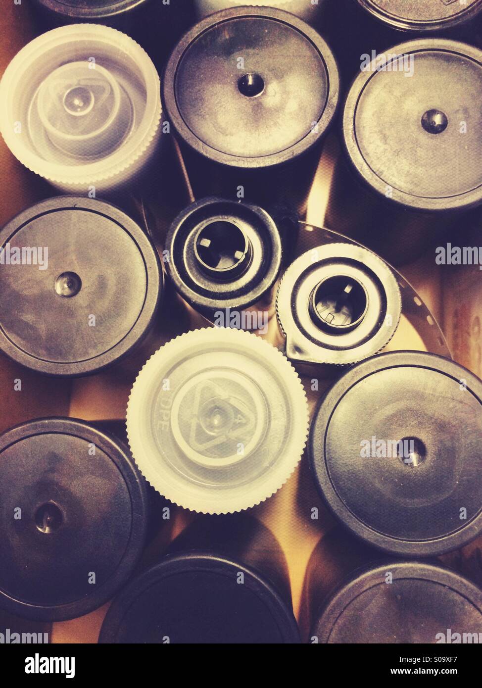 Film and film canisters. 35mm film photography Stock Photo - Alamy