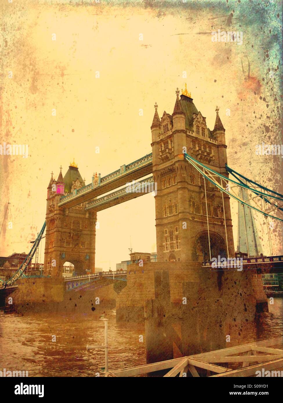 Tower Bridge in London. - Smartphone Captured Stock Image