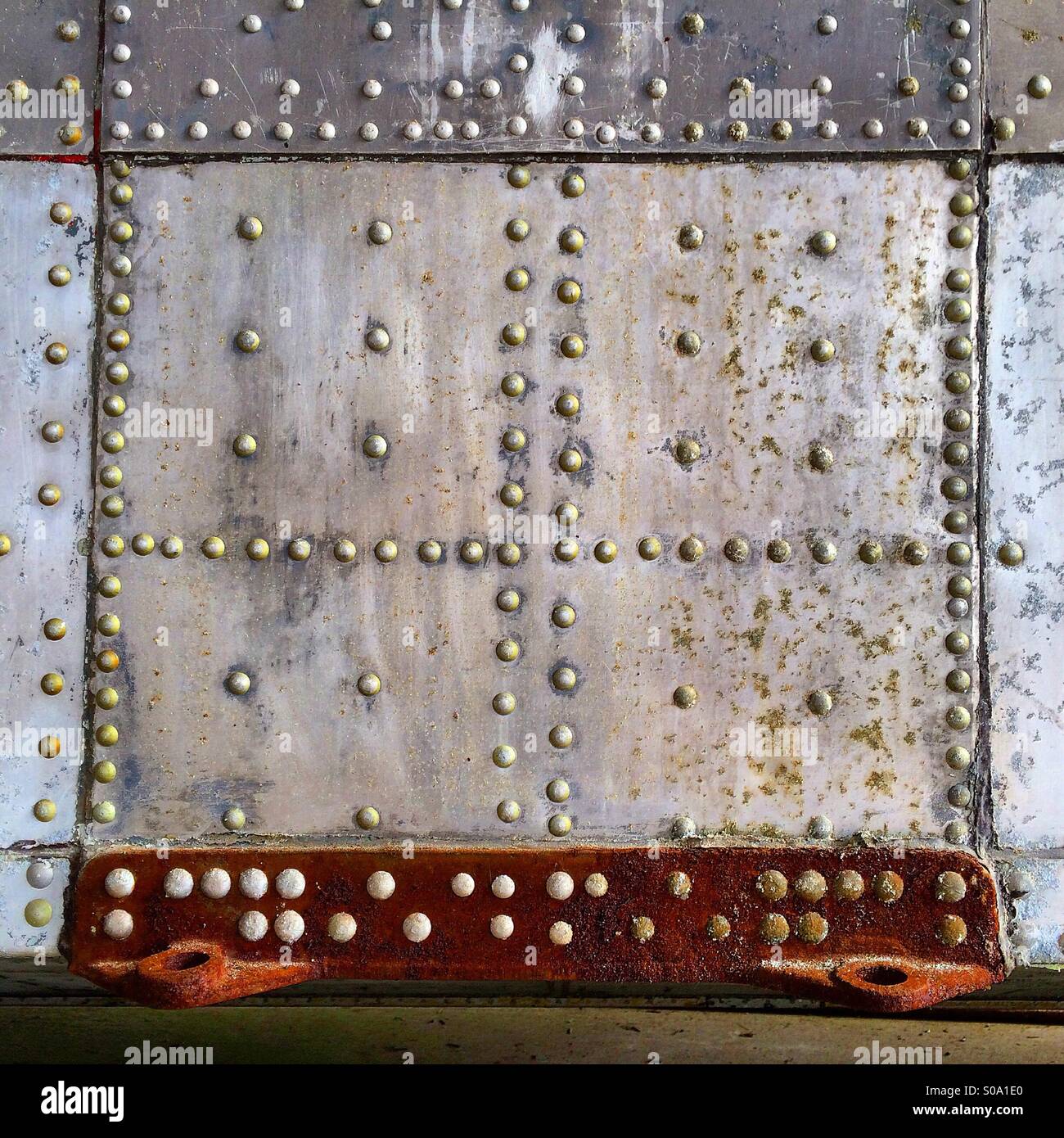 Rivets in Metal Stock Photo Alamy
