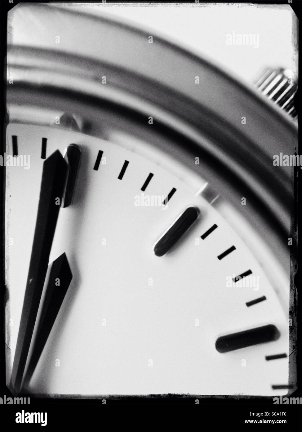 Hands on a watch Stock Photo Alamy