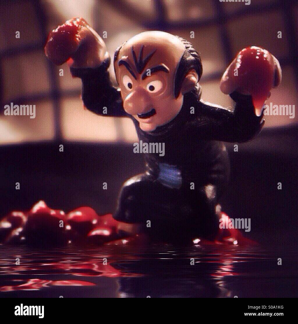 Gargamel figure Stock Photo