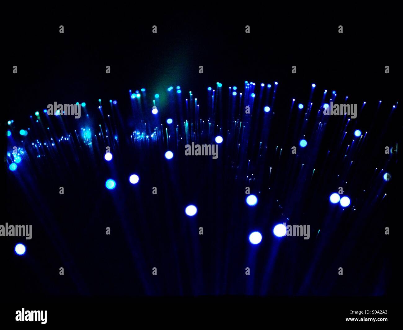 Fibre optic lights Stock Photo Alamy