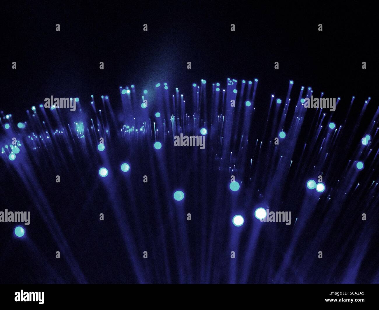 Fibre optic lights Stock Photo Alamy