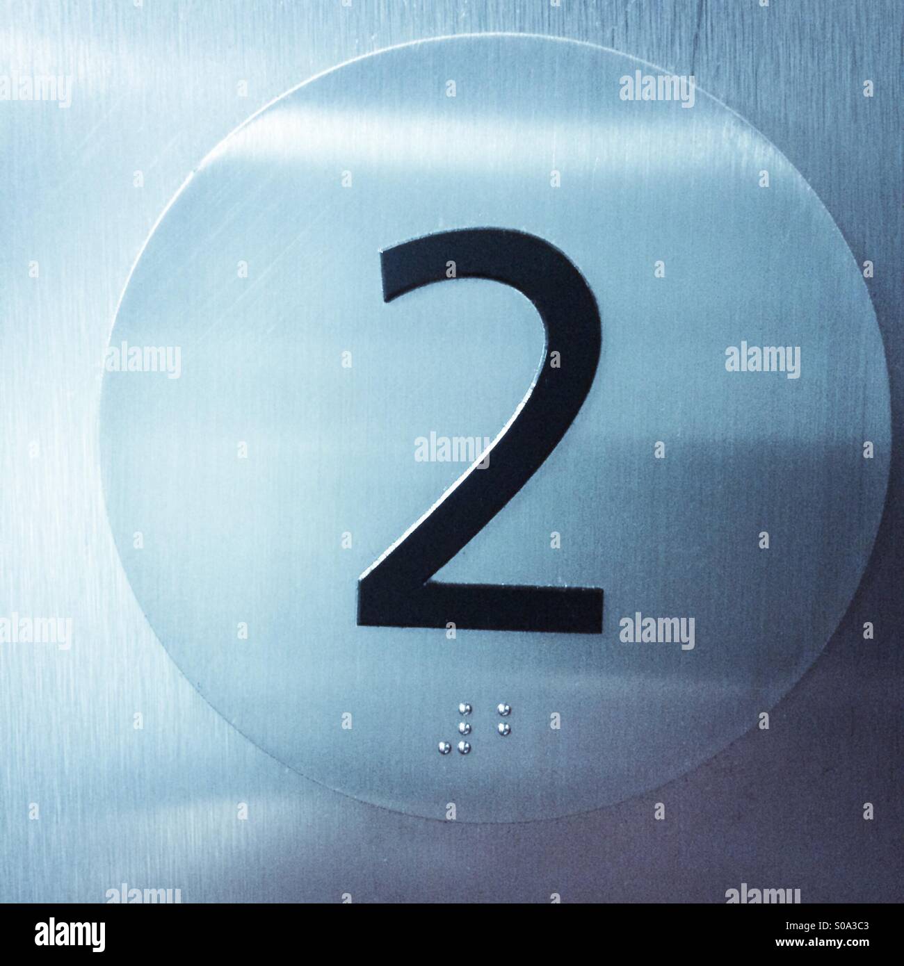 Number 2 - Smartphone Captured Stock Image