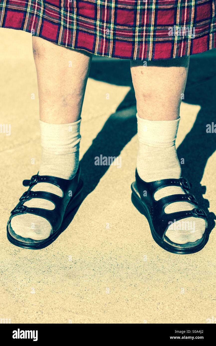 Socks With Sandals High Resolution Stock Photography and Images - Alamy