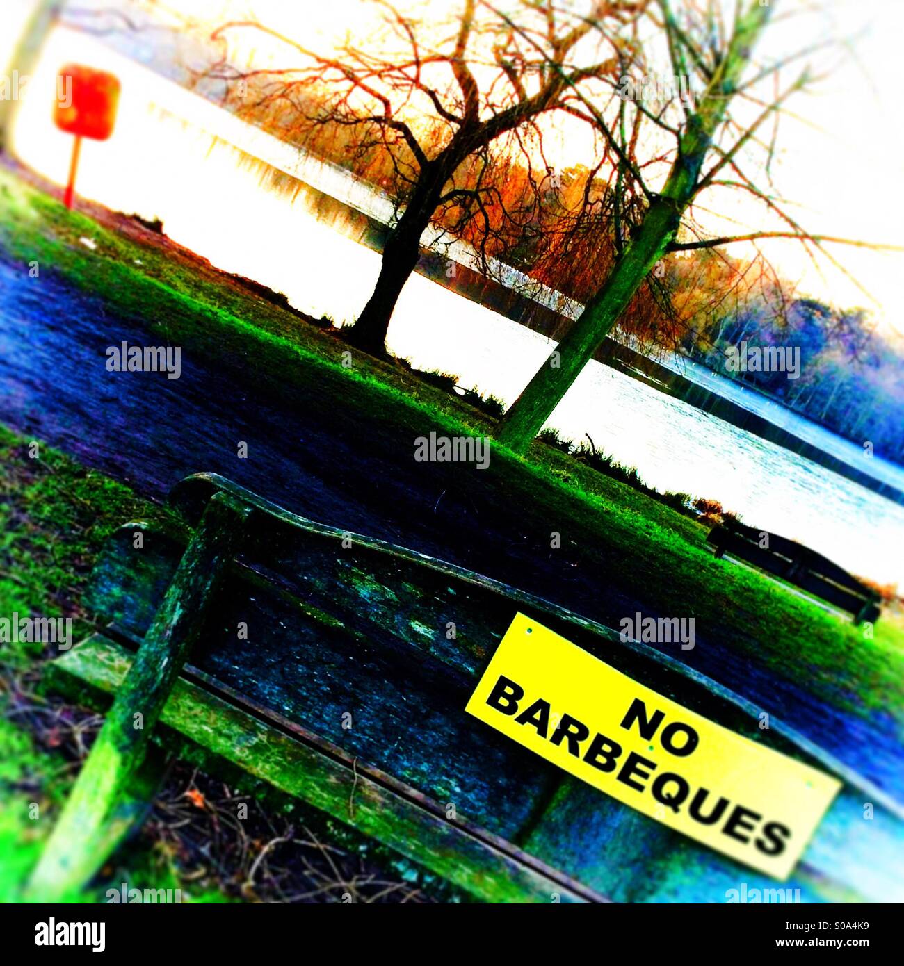 No barbecues Stock Photo