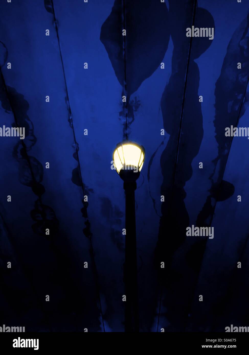 Streetlight at night - Smartphone Captured Stock Image