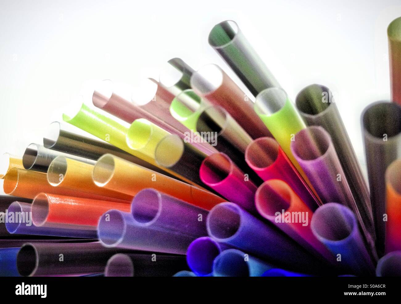 Drinking straws - Smartphone Captured Stock Image