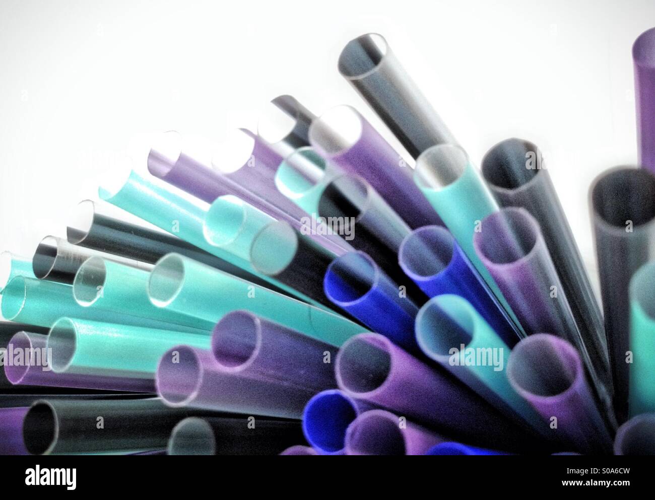 Drinking straws - Smartphone Captured Stock Image