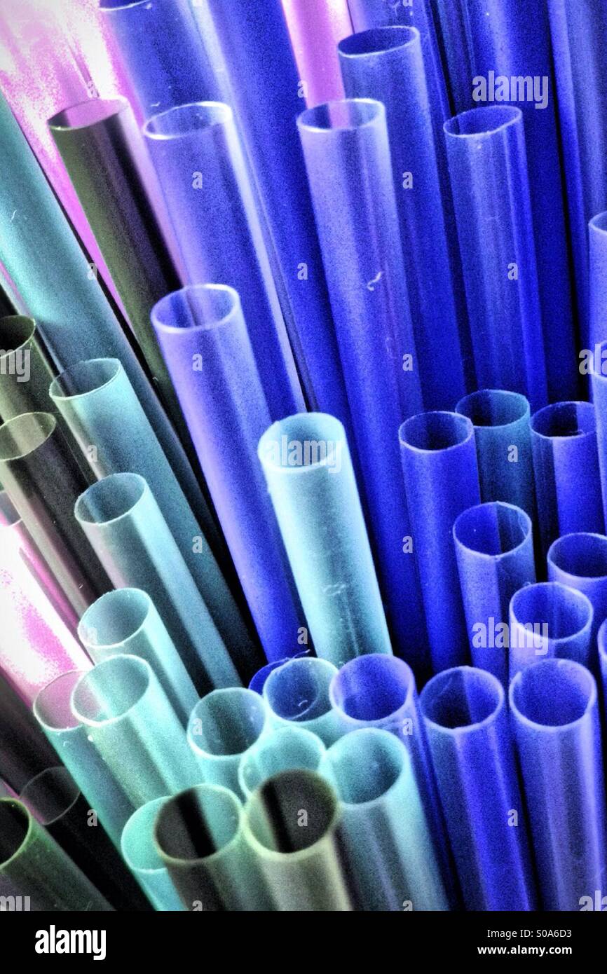 Drinking straws - Smartphone Captured Stock Image