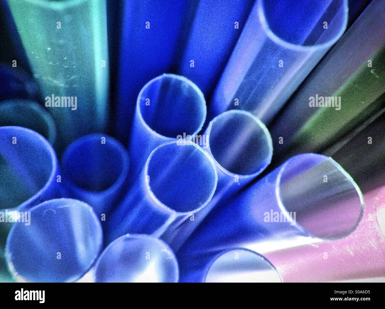 Drinking straws - Smartphone Captured Stock Image