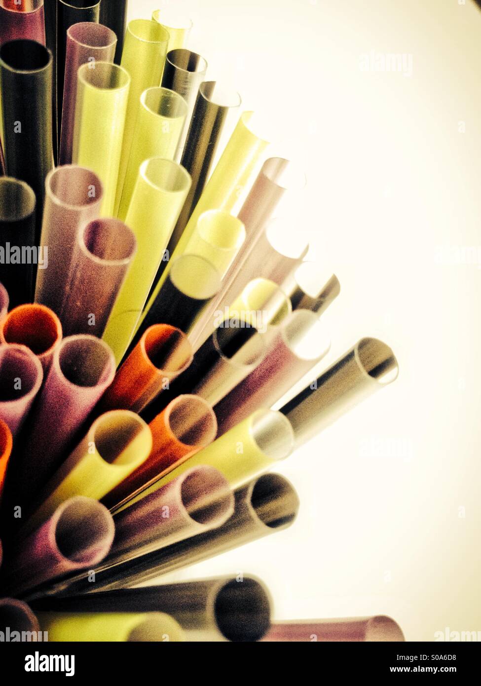 Drinking straws - Smartphone Captured Stock Image