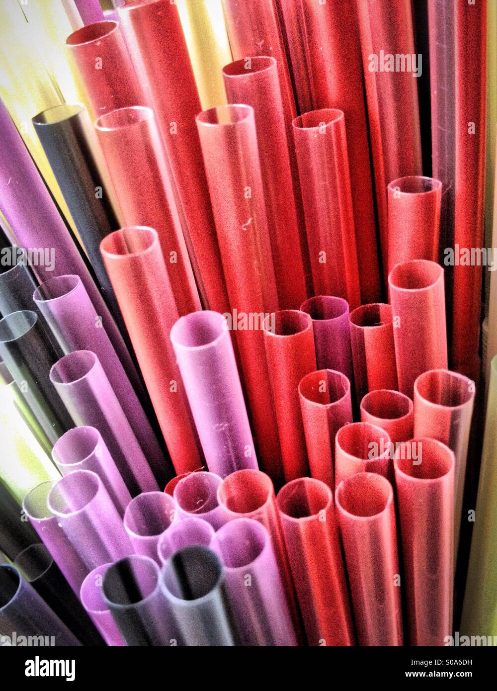 Drinking straws - Smartphone Captured Stock Image