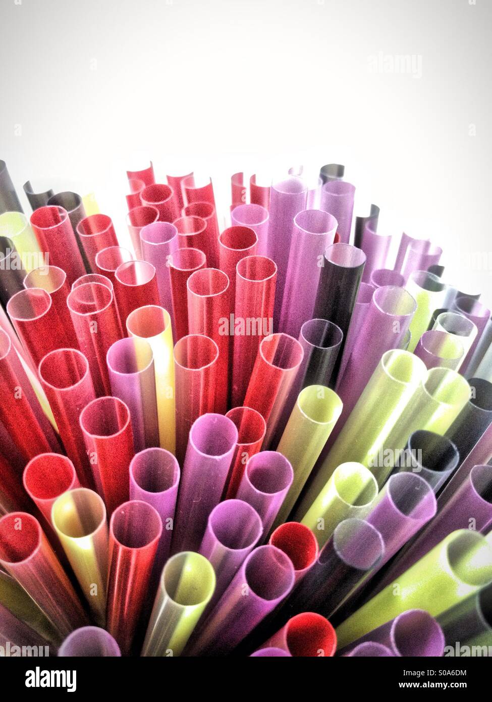 Drinking straws - Smartphone Captured Stock Image