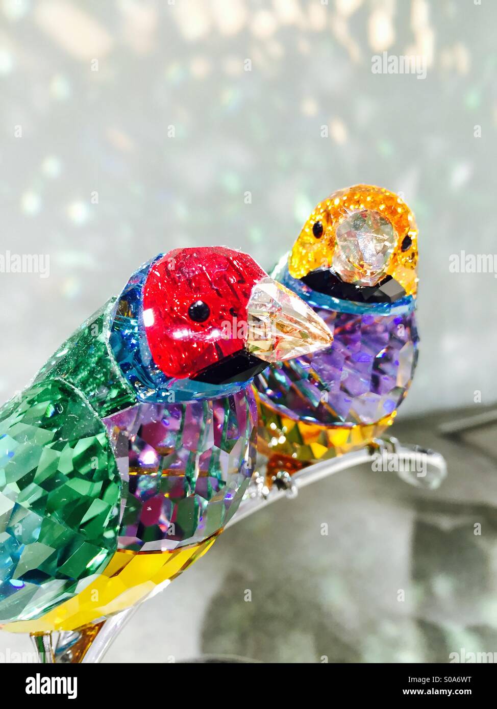 Swarovski Store Crystal Bird Figurines Stock Photo - Alamy