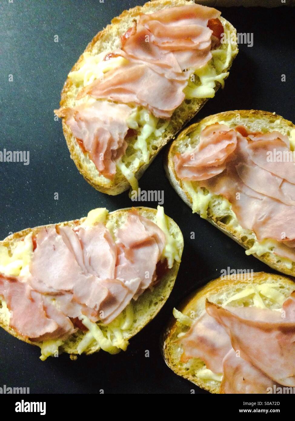 Ham and cheese sandwiches Stock Photo Alamy