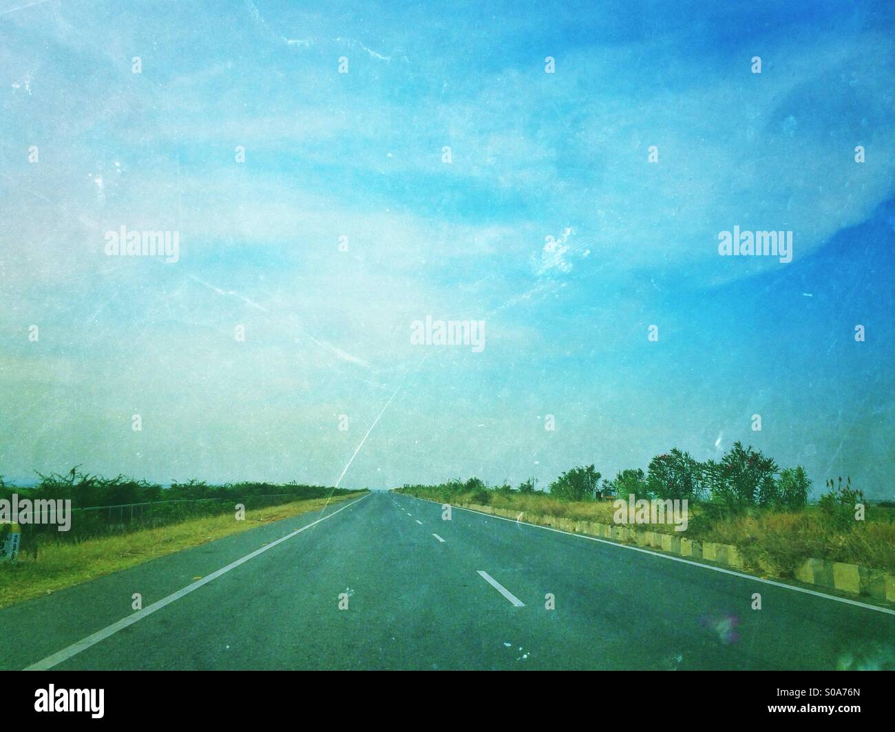Long road ahead Stock Photo Alamy