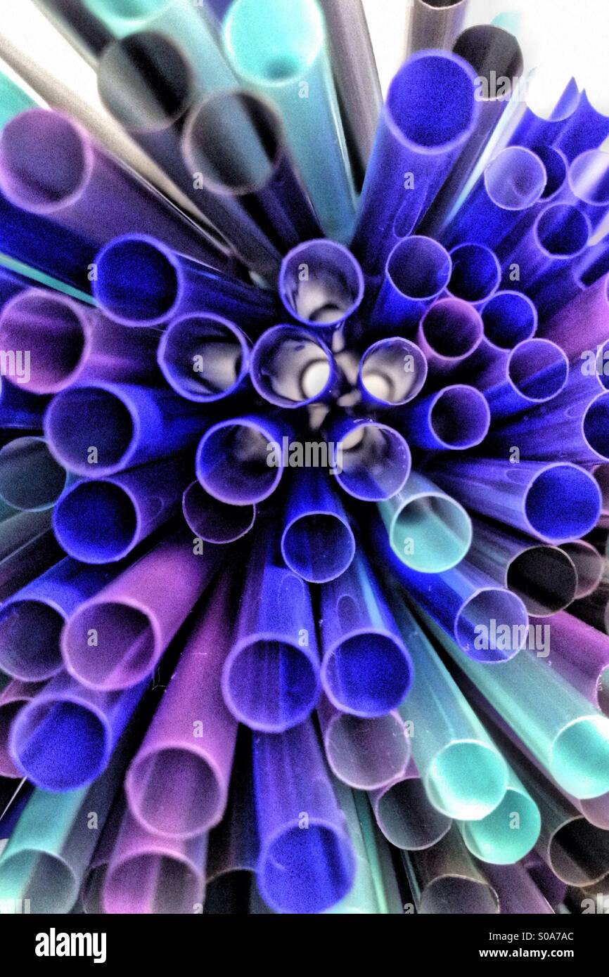 Drinking straws - Smartphone Captured Stock Image