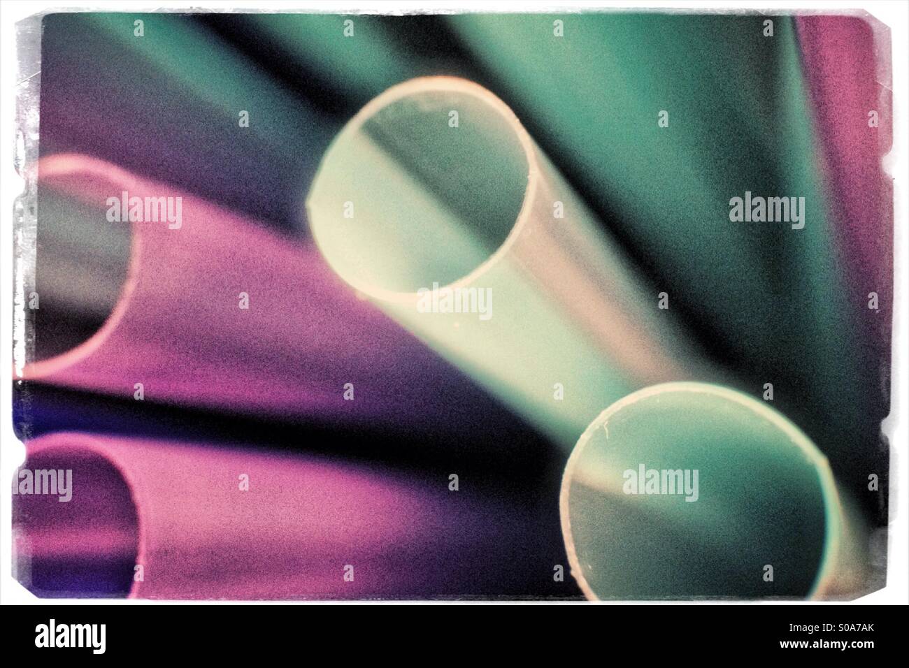 Drinking straws - Smartphone Captured Stock Image