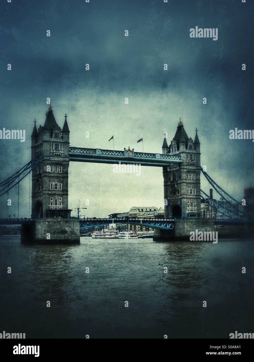 Tower Bridge in London. - Smartphone Captured Stock Image