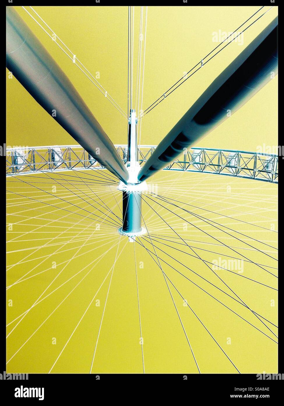The London Eye - Smartphone Captured Stock Image
