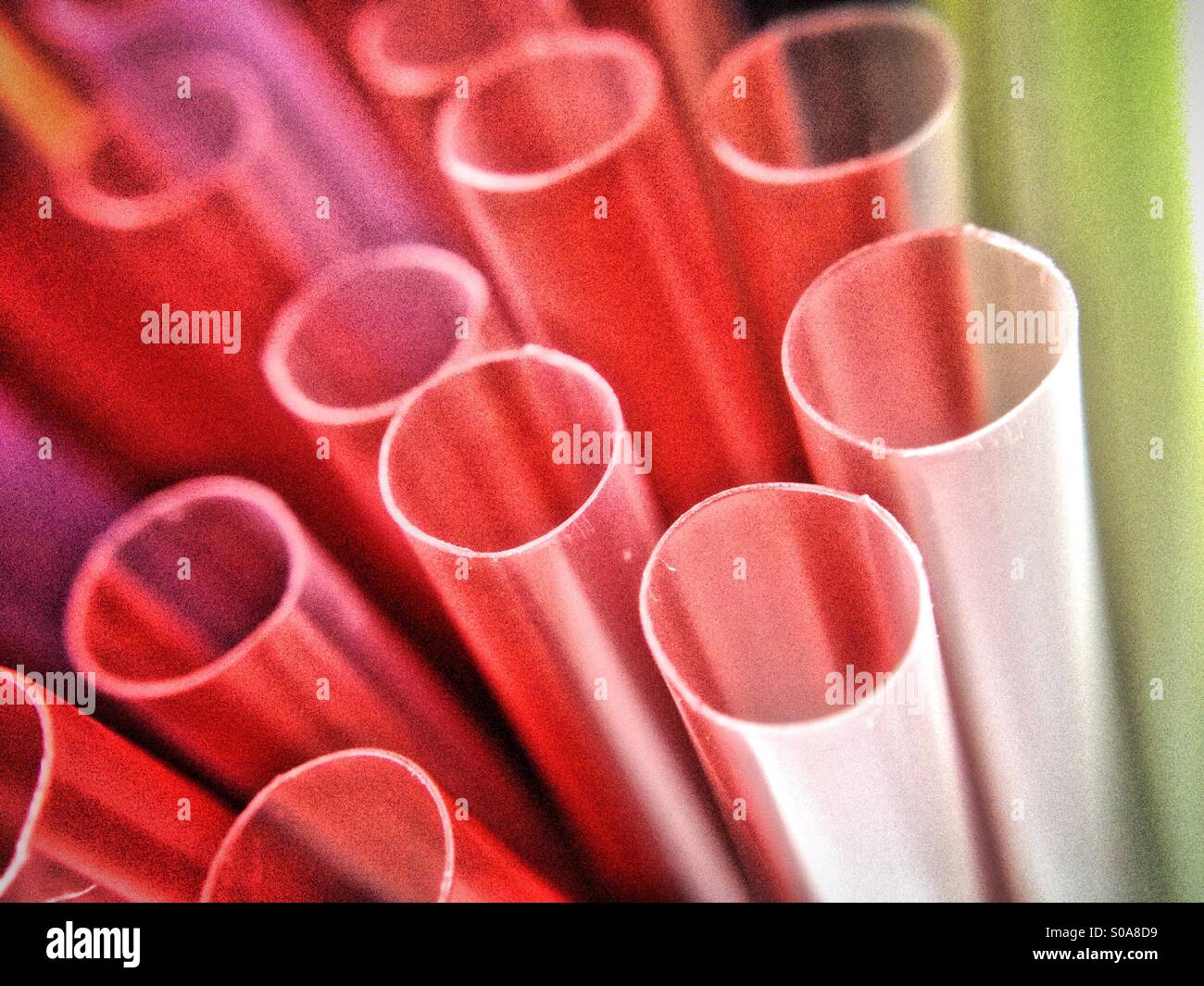 Drinking straws - Smartphone Captured Stock Image