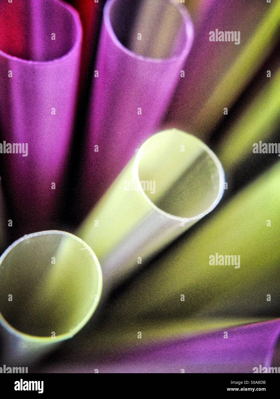 Drinking straws - Smartphone Captured Stock Image