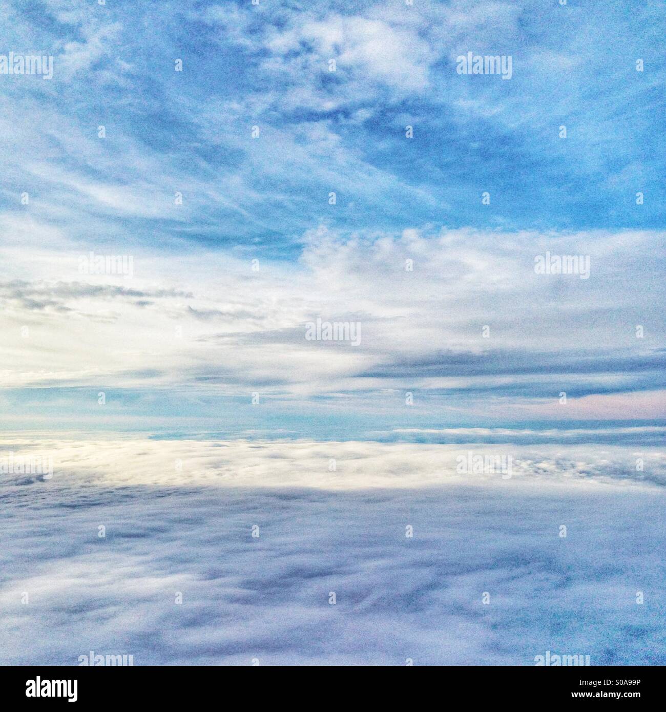 Blue sky and clouds - Smartphone Captured Stock Image