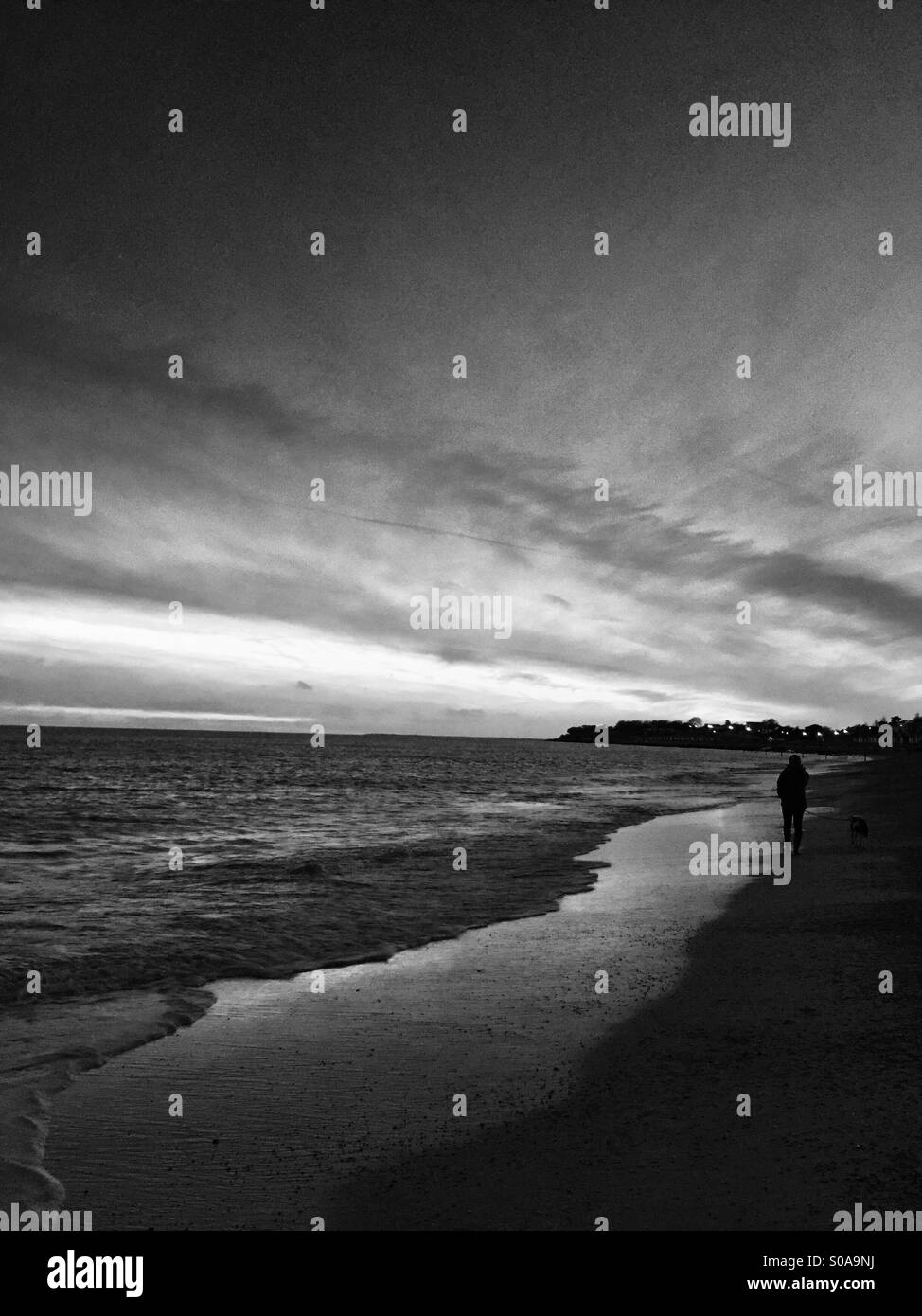 Felixstowe beach Black and White Stock Photos & Images - Alamy