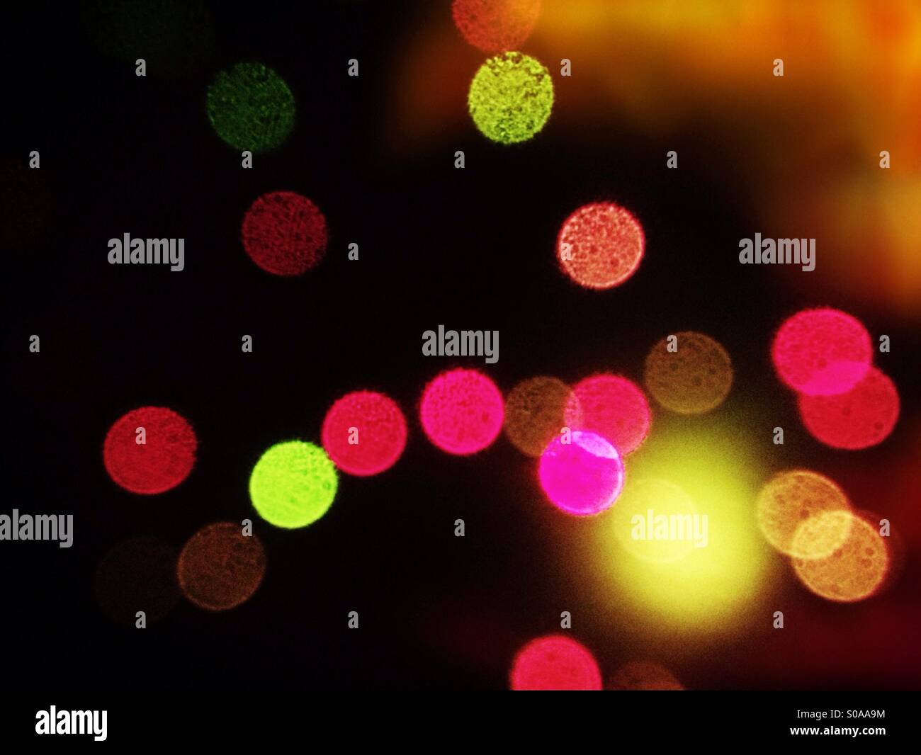 Fibre optic lights - Smartphone Captured Stock Image