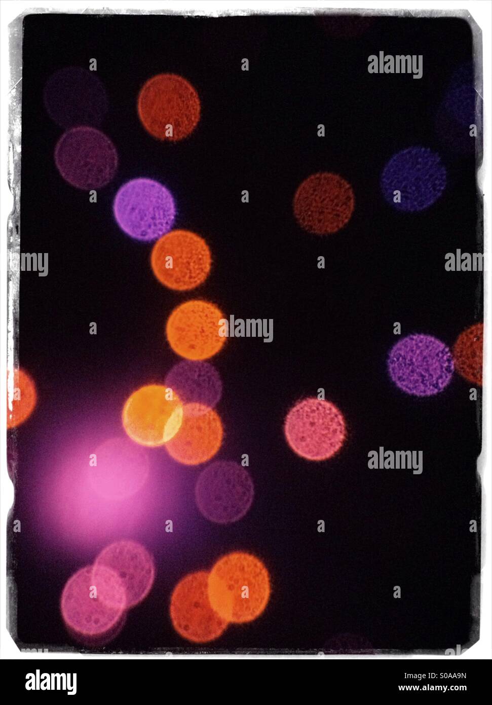 Fibre optic lights - Smartphone Captured Stock Image