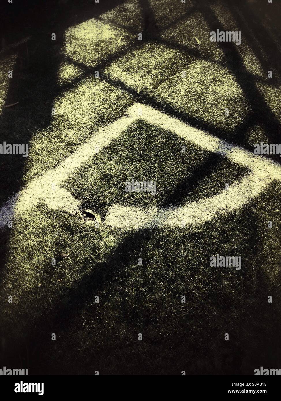 Football field corner - Smartphone Captured Stock Image