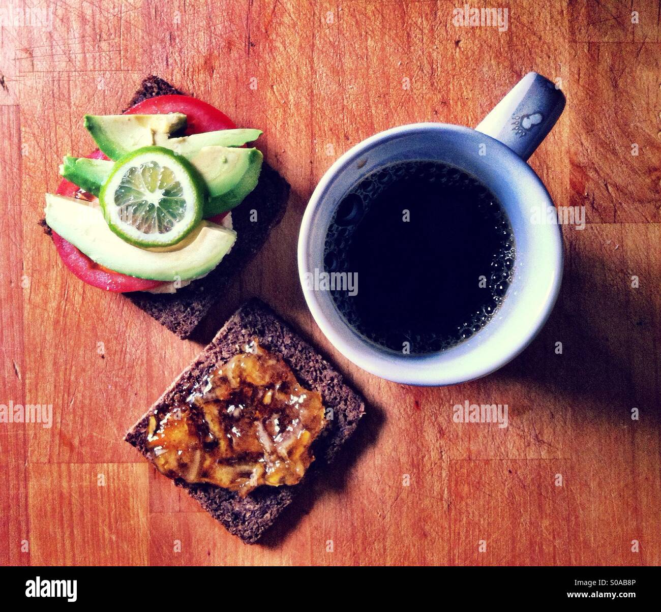 Vegan breakfast - Smartphone Captured Stock Image