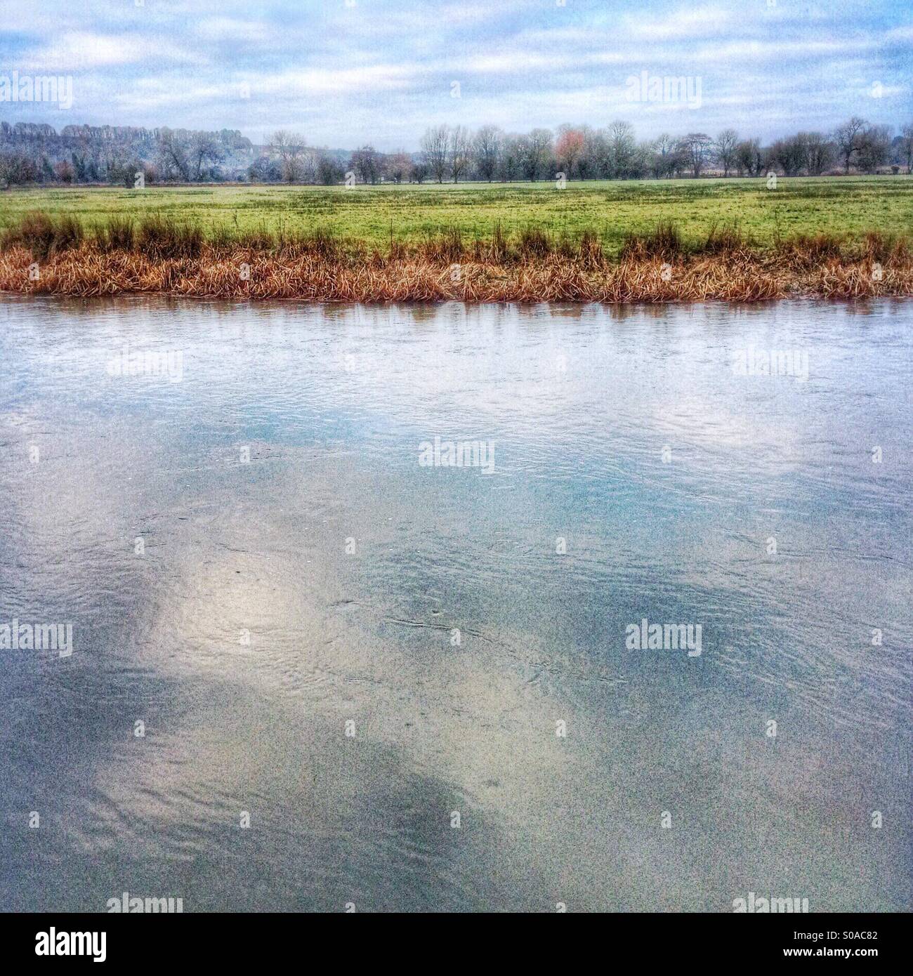 River Avon Salisbury Stock Photo