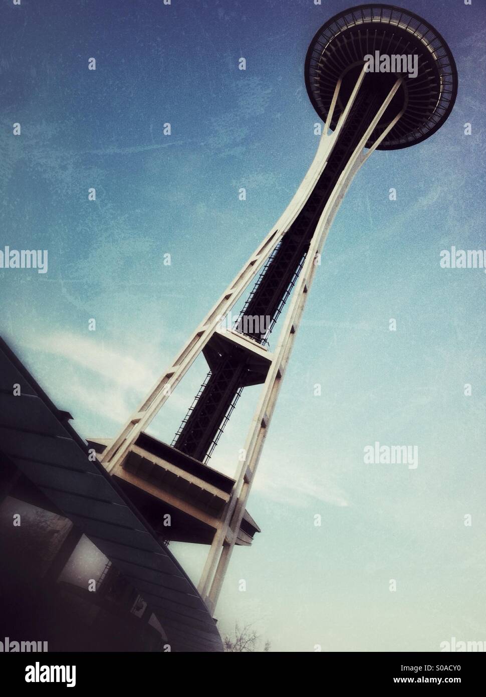 Space needle in Seattle - Smartphone Captured Stock Image