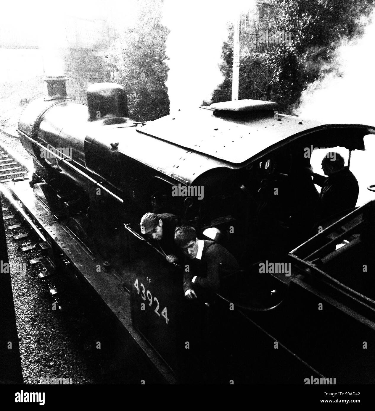 Steam Train on the Worth Valley railway - Smartphone Captured Stock Image