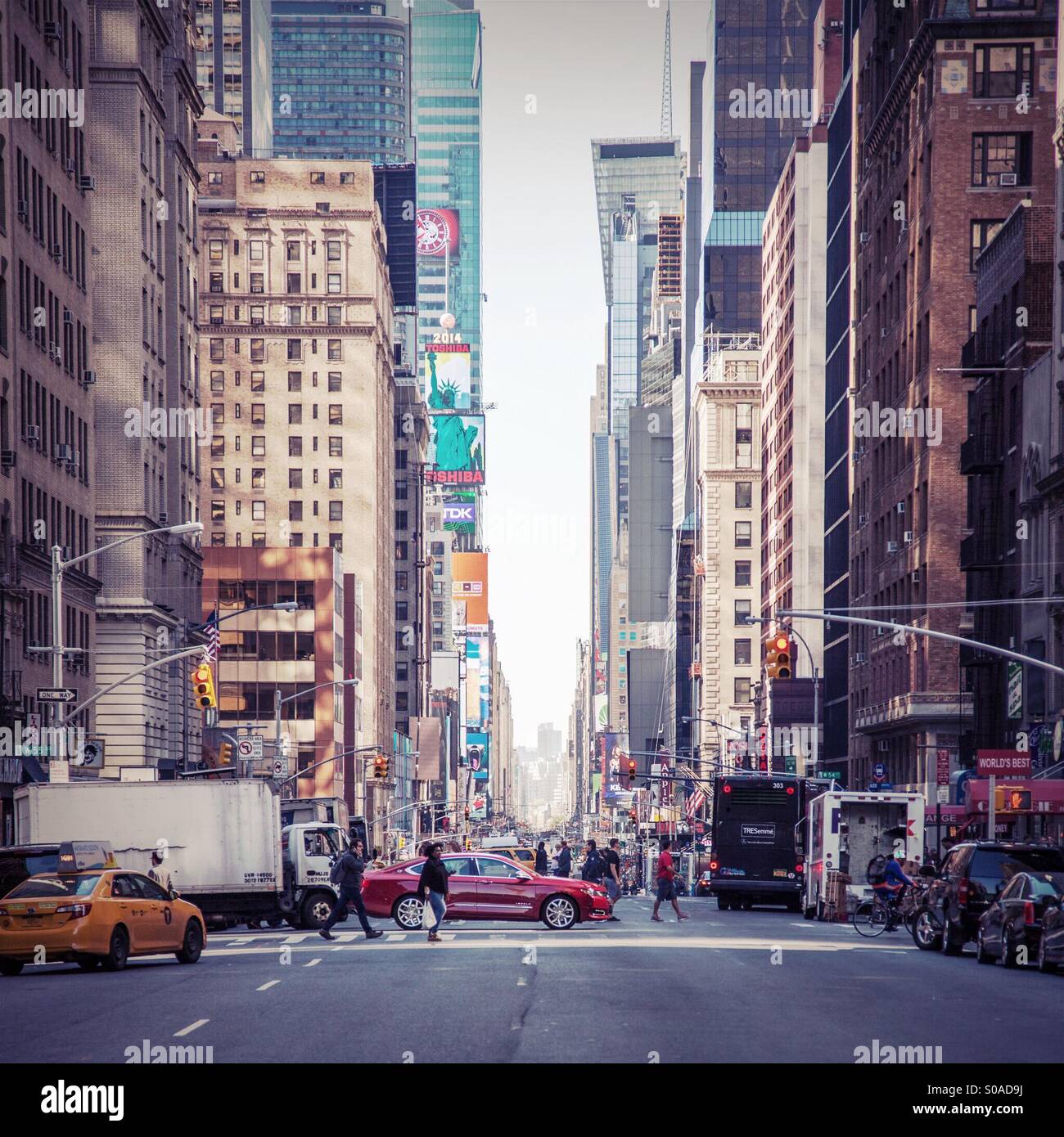 Urban living in Manhattan, New York City Stock Photo