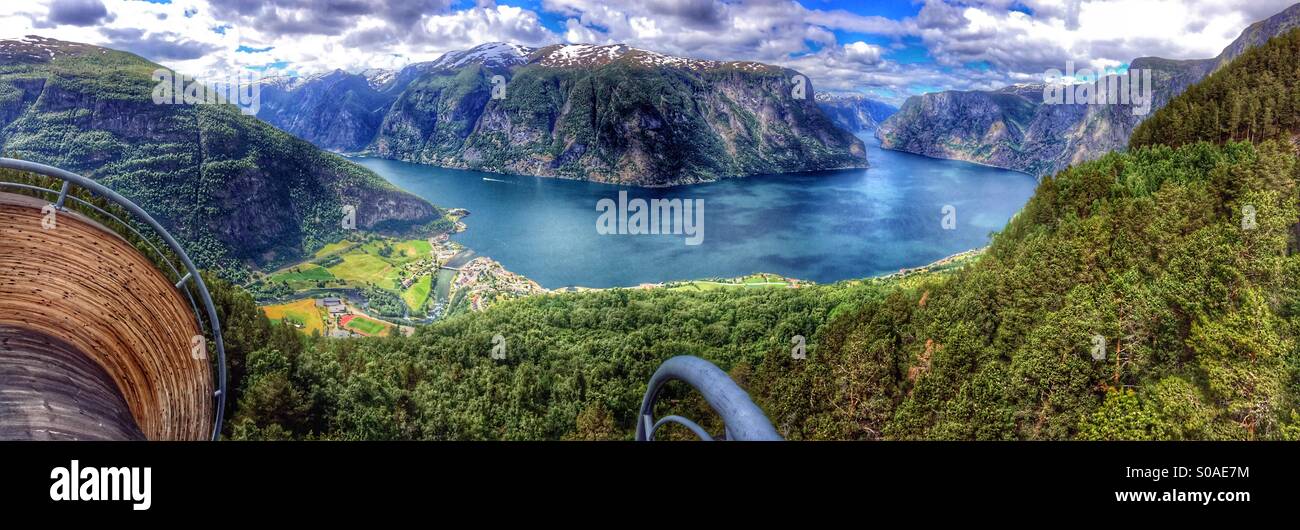 Aurlandsfjord, Norway. Stock Photo