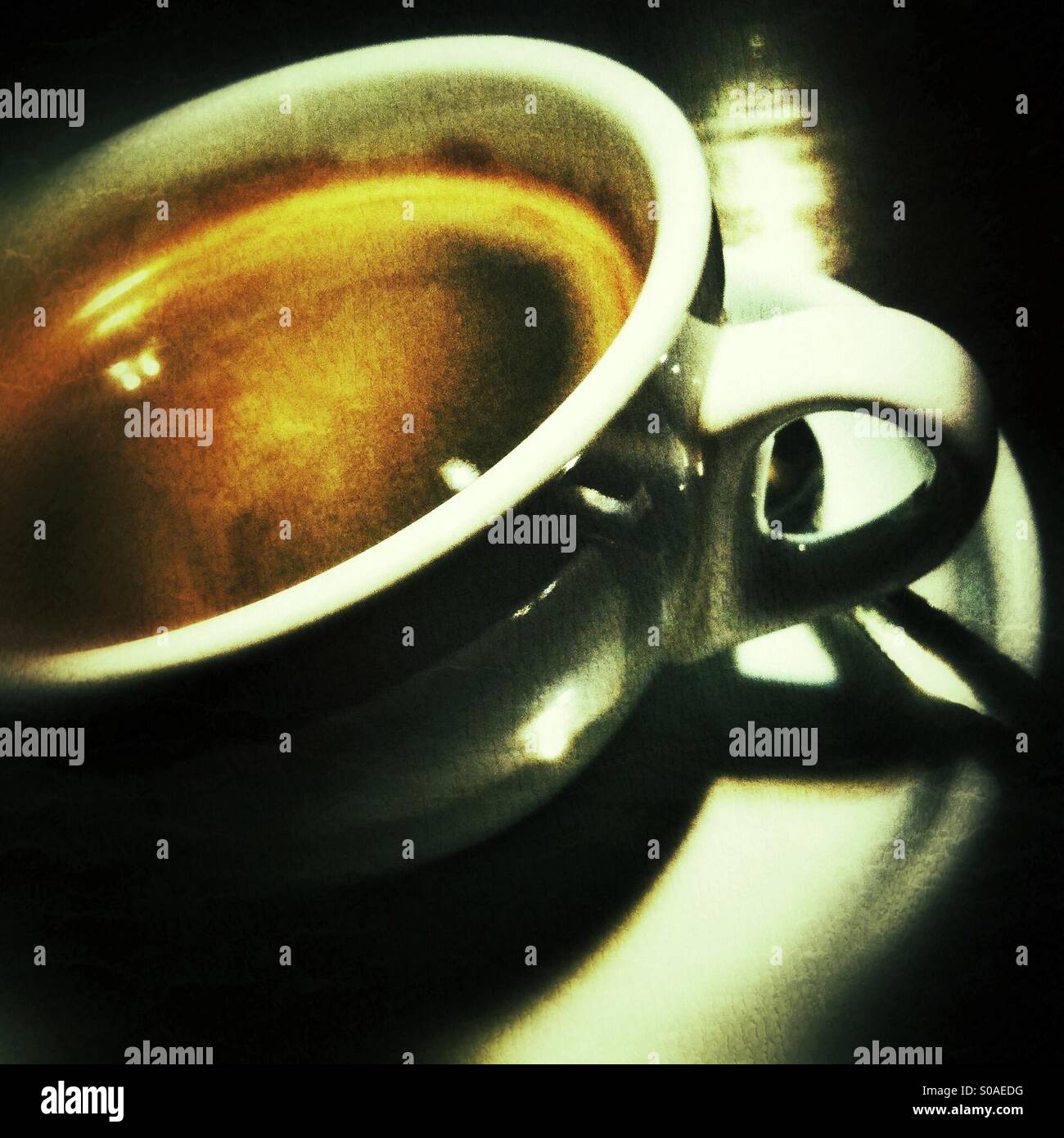 Cup of black coffee - Smartphone Captured Stock Image