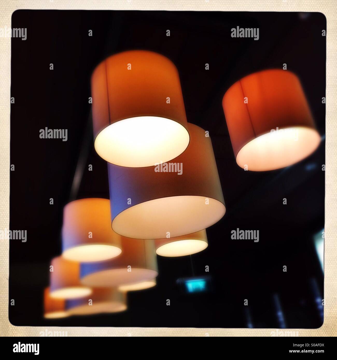 interior lighting of a bar - Smartphone Captured Stock Image