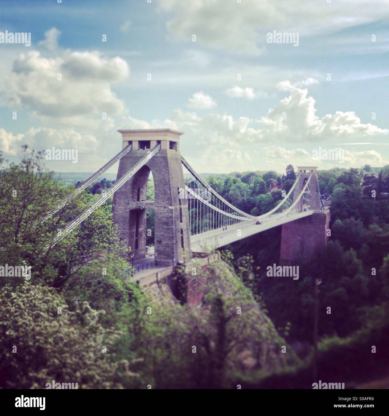 Clifton suspension bridge trees hi-res stock photography and images - Alamy
