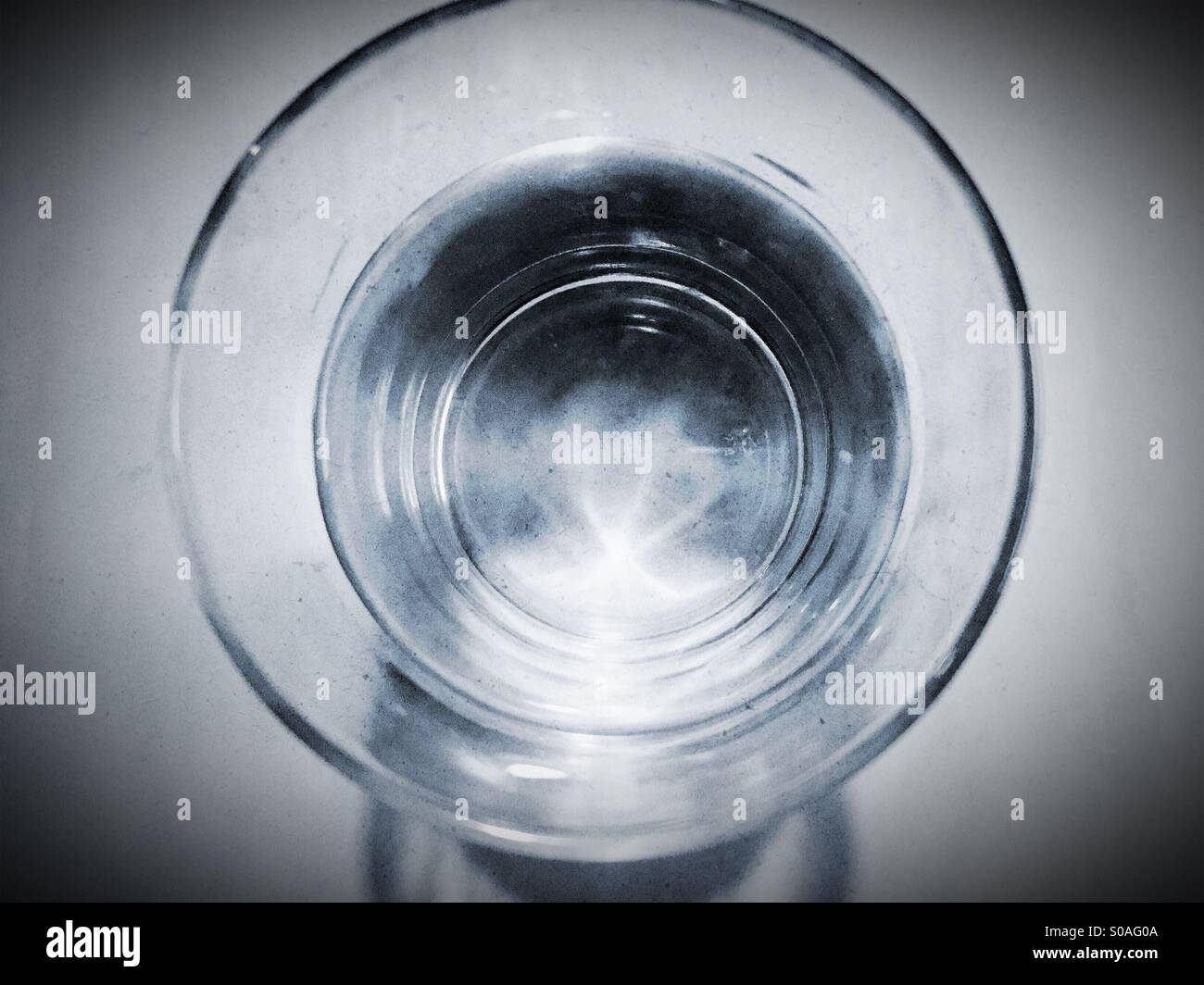 A glass from above Stock Photo - Alamy