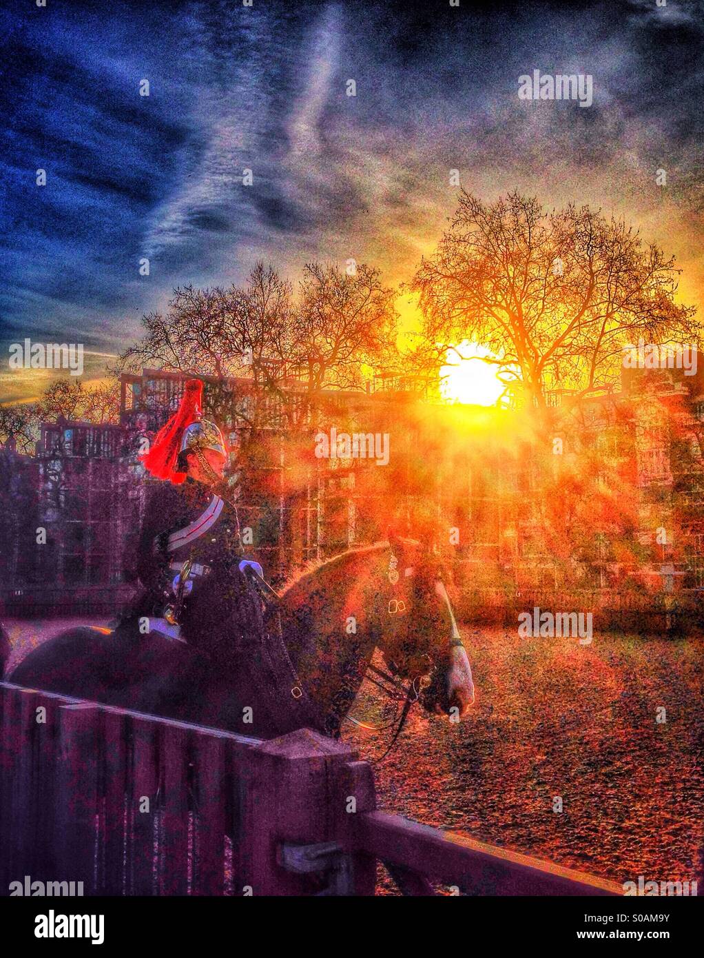 Morning in Hyde park - Smartphone Captured Stock Image