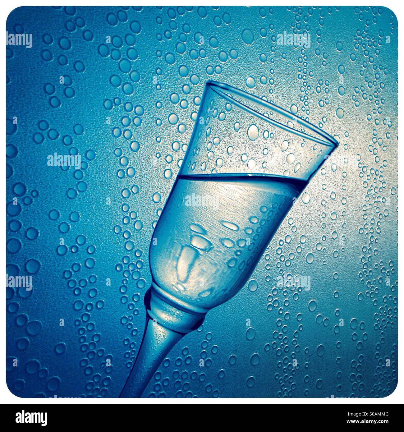 Glass and bubbles Stock Photo Alamy
