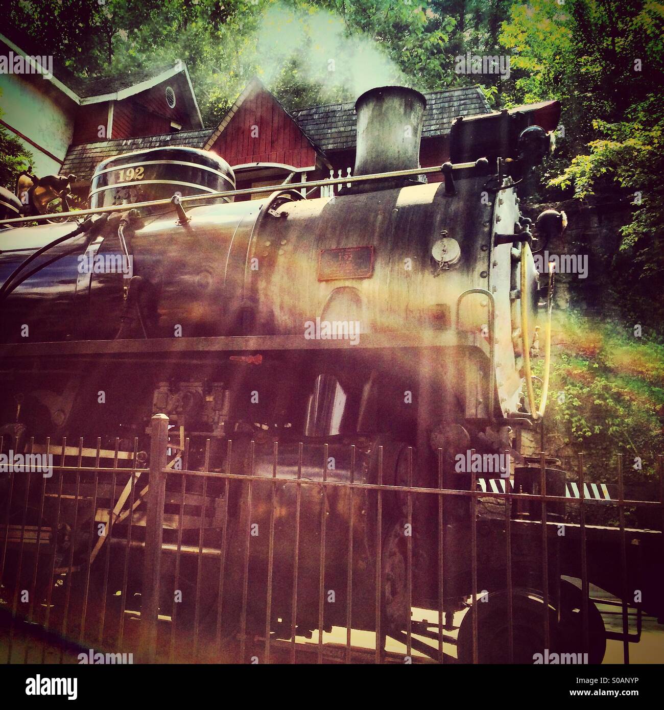 Riding these rails Stock Photo Alamy