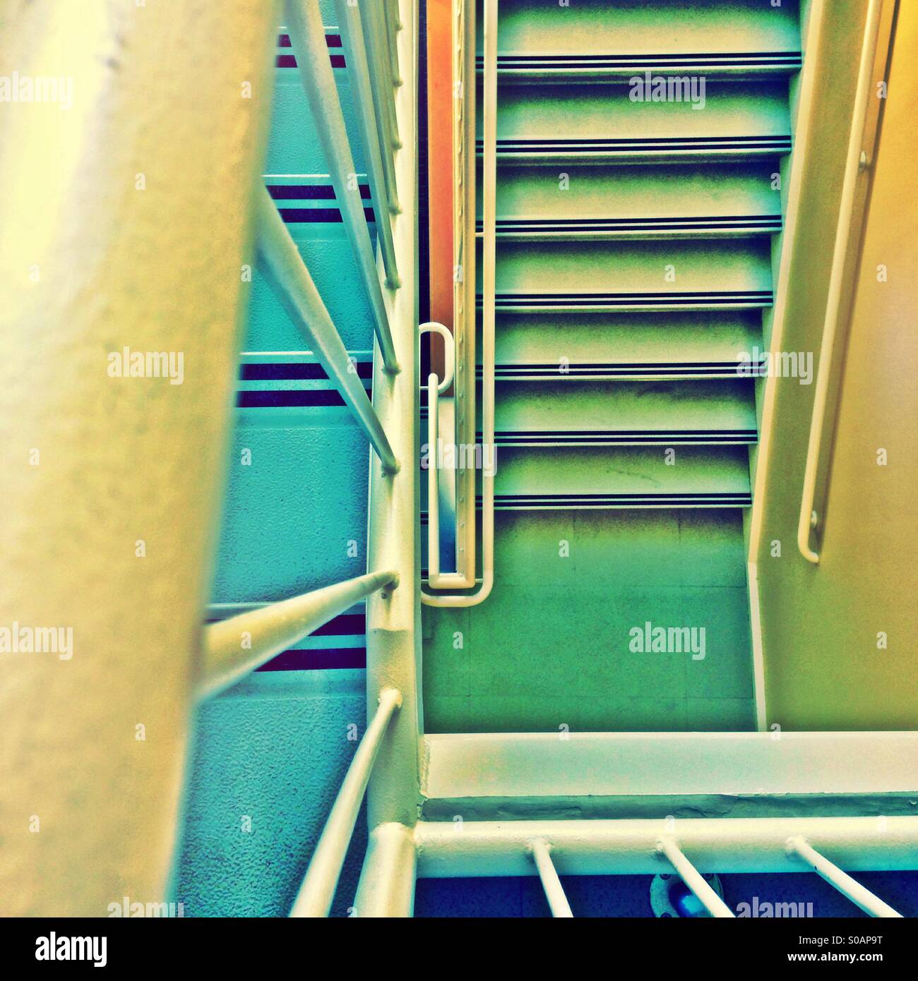 Office building staircase - Smartphone Captured Stock Image