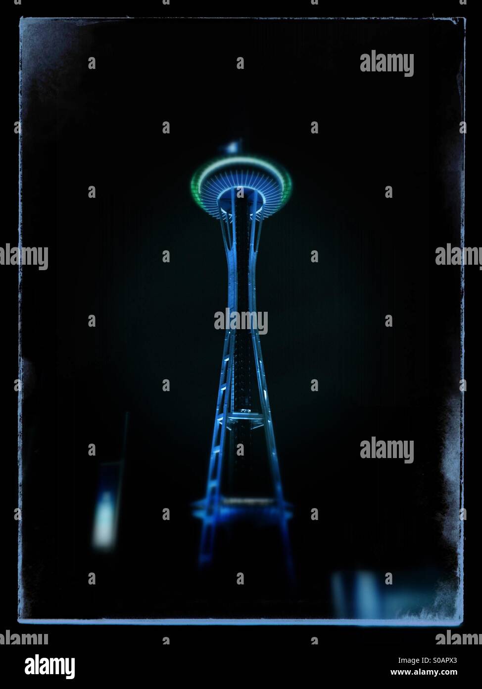 Seattle space needle - Smartphone Captured Stock Image