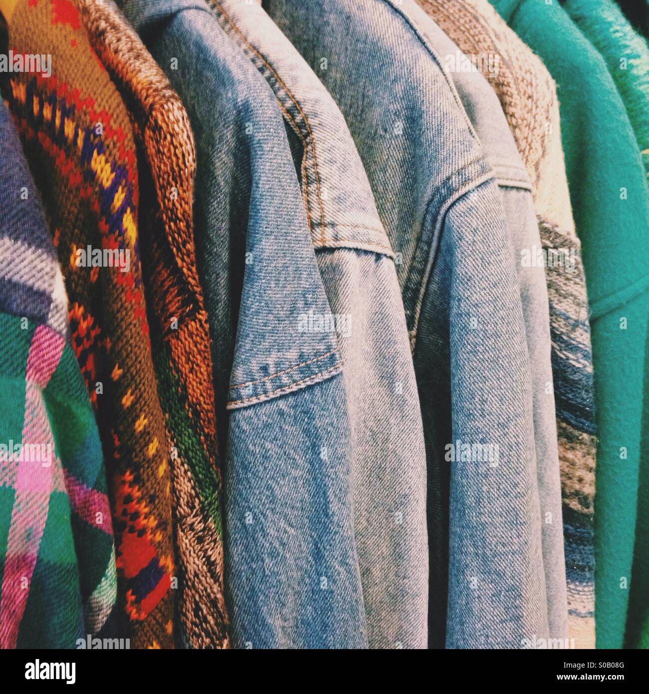 Vintage clothing rack hi-res stock photography and images - Alamy